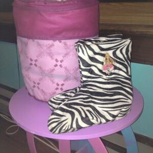 Zebra Print Kids Slippers